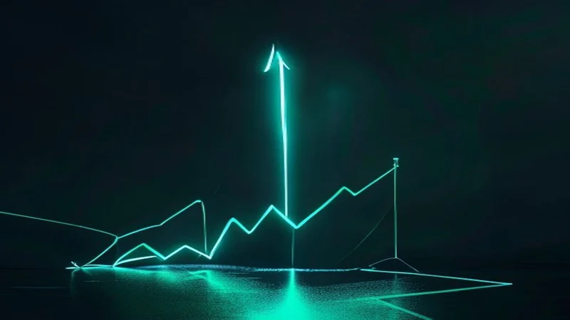 Bearish harami candlestick pattern forming near a resistance level on a crypto chart