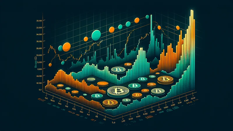 Gestapeltes Flächendiagramm, das den Anteil von Bitcoin im Vergleich zu Altcoins im gesamten Krypto-Markt über die Zeit zeigt