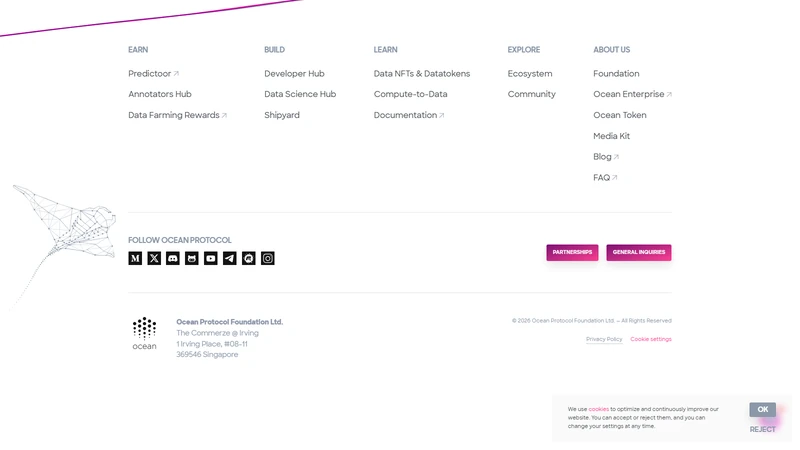 Ocean Protocol decentralized data marketplace architecture with datatokens and Compute-to-Data for AI training