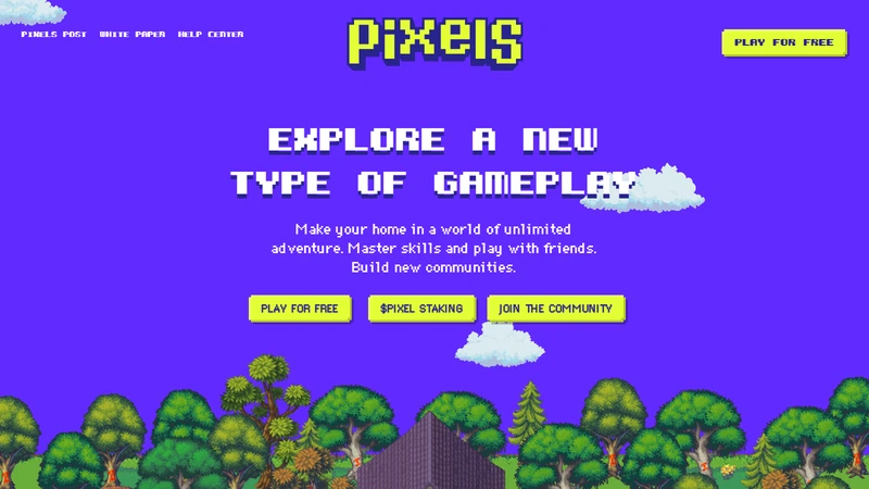Jeu de pixels Ronin Network Web3, MMORPG agricole avec esthétique pixel art et économie de jetons PIXEL