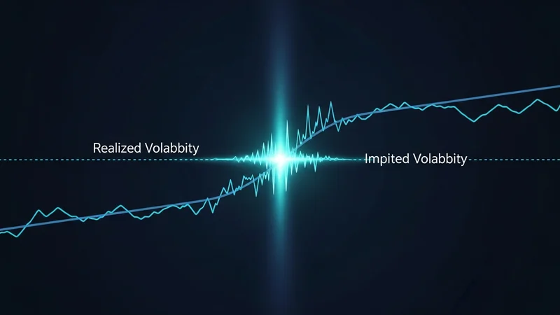 Graph illustrating implied volatility (IV) derived from crypto options prices.