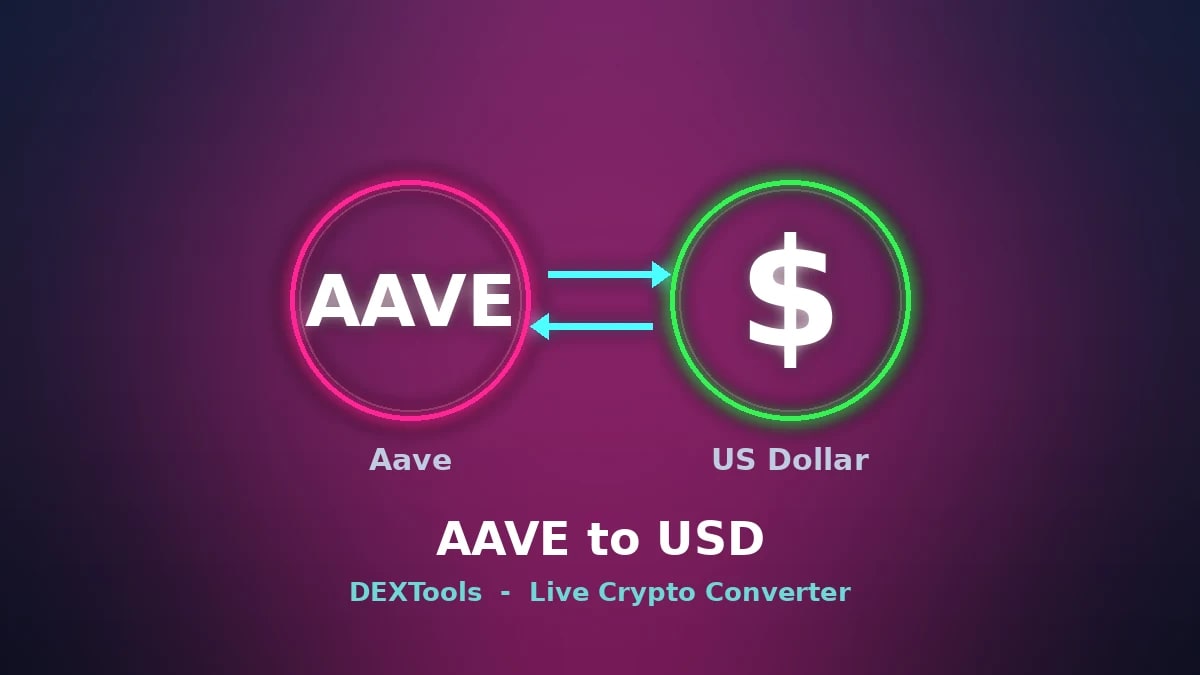 Convertidor de Aave a USD: Precio de AAVE en vivo (2026)