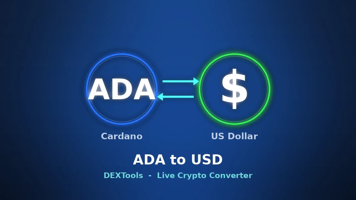 Conversor Cardano para USD: preço ADA ao vivo (2026)