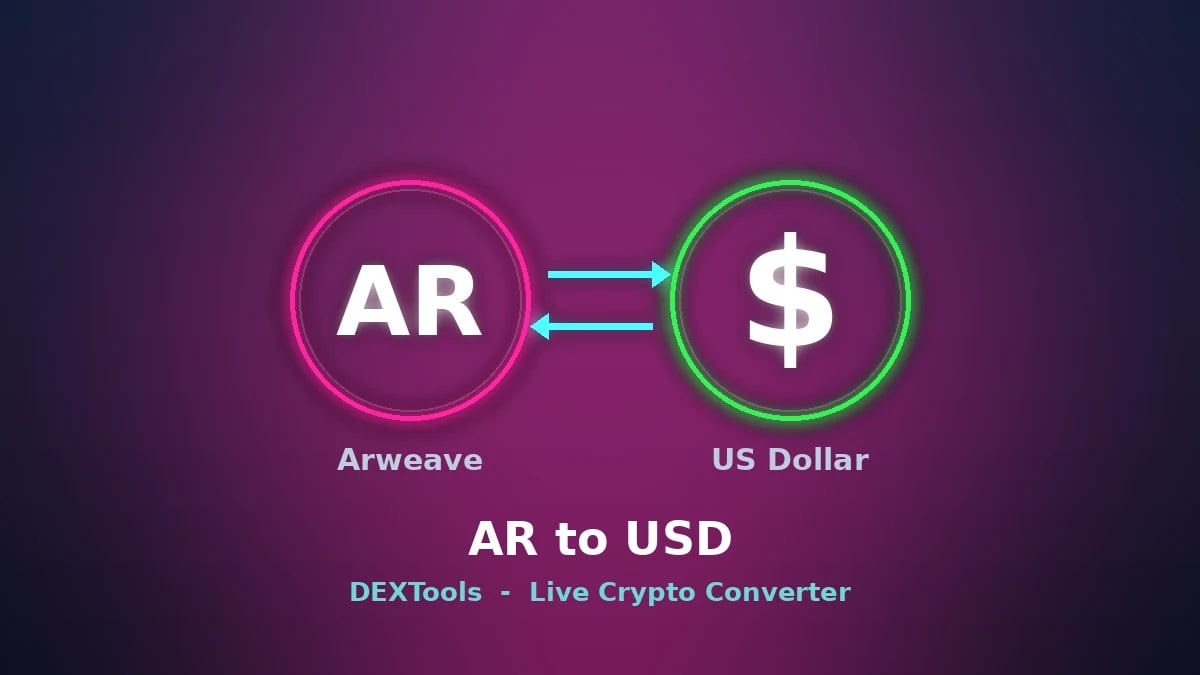 Conversor Arweave para USD: preço AR ao vivo (2026)