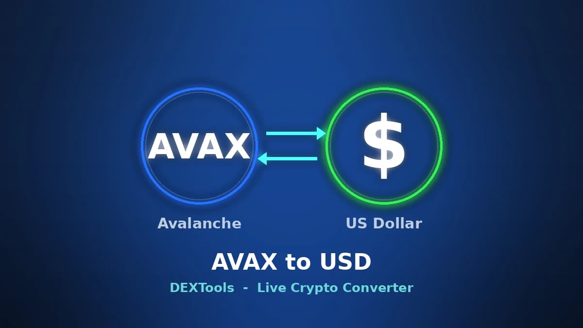 Convertidor Avalanche a USD: Precio AVAX en vivo (2026)