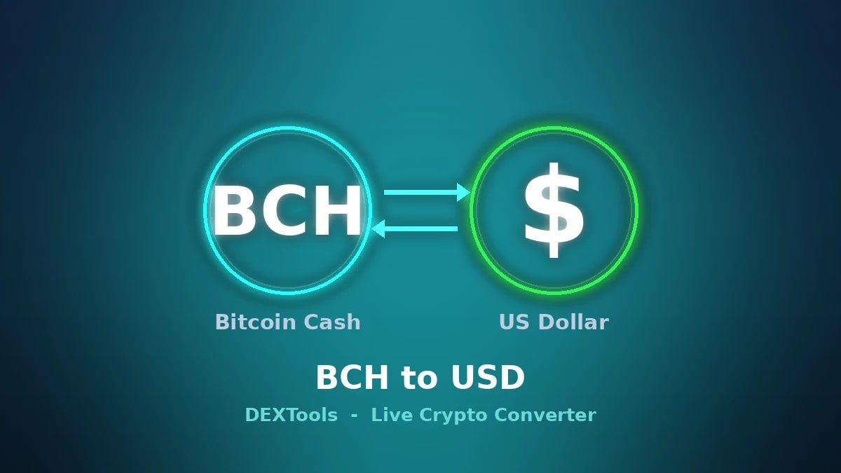 Bitcoin Cash'ten USD'ye Dönüştürücü: Canlı BCH Fiyatı (2026)
