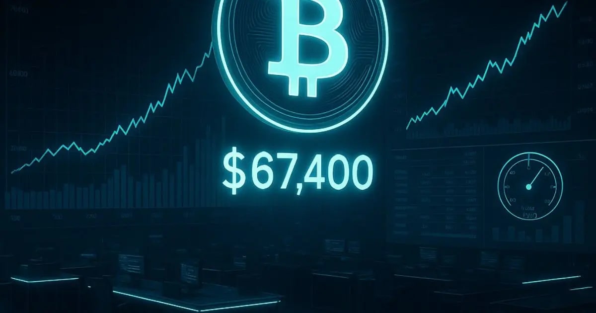 Bitcoin Perto de $67.4K Amid Pressão de Rendimento Real e Debate sobre Taproot