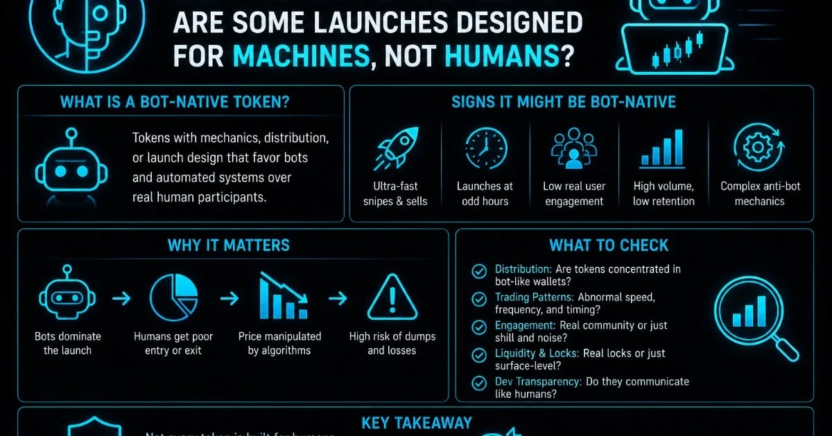 Bot-Native Tokens: Are Some Launches Designed for Machines, Not Humans?