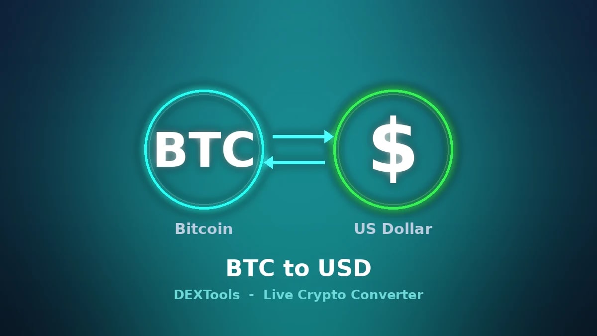 1 BTC zu USD: Bitcoin Preis heute | Live BTC zu USD Konverter