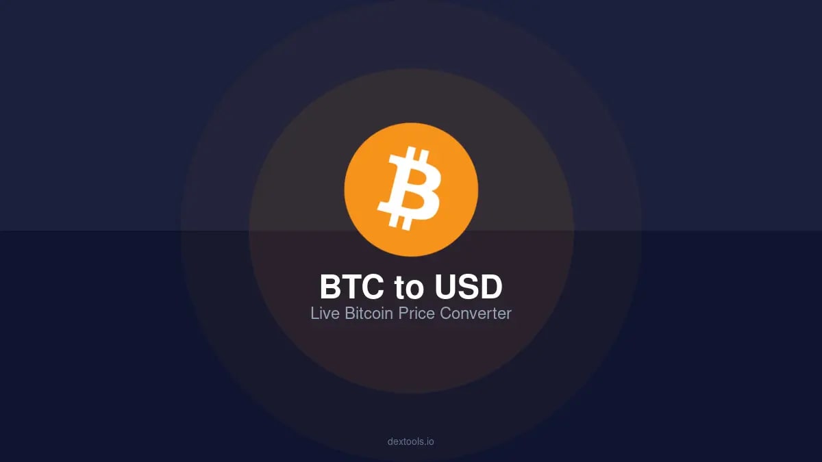 1 BTC'yi USD'ye: Bugünkü Bitcoin Fiyatı | Canlı BTC'den USD'ye Dönüştürücü
