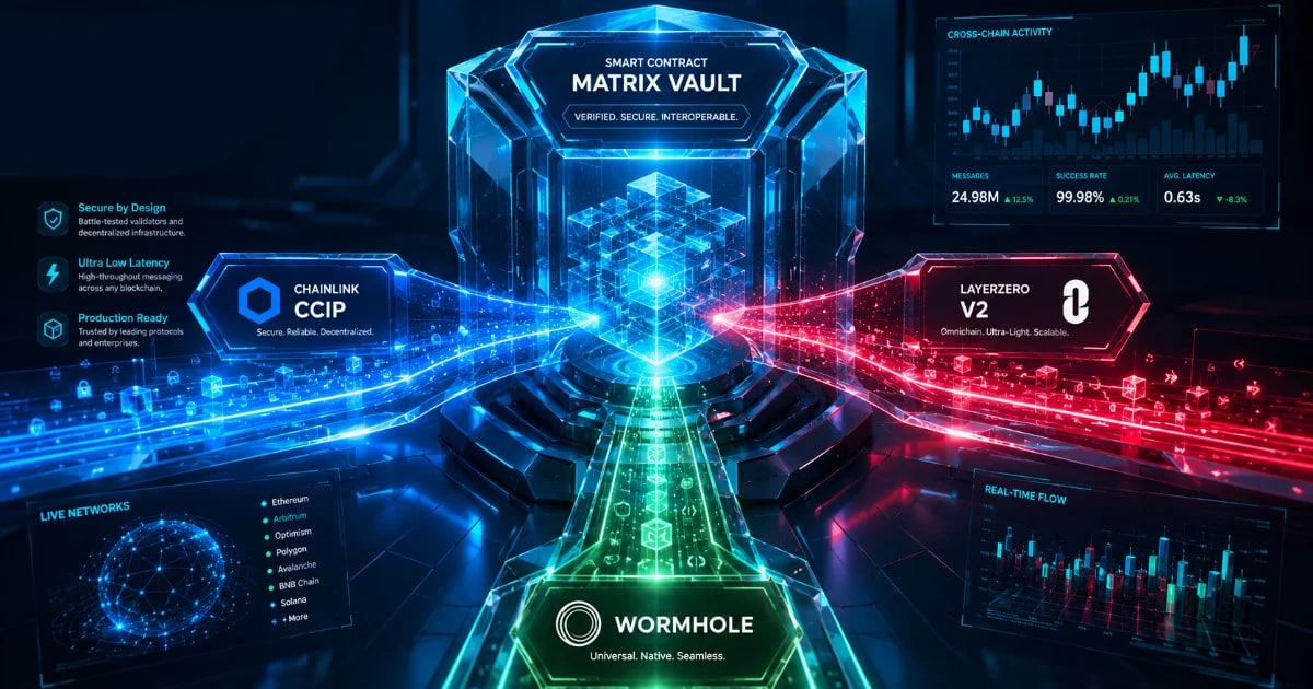 Comparación de Chainlink CCIP, LayerZero y agujeros de gusano