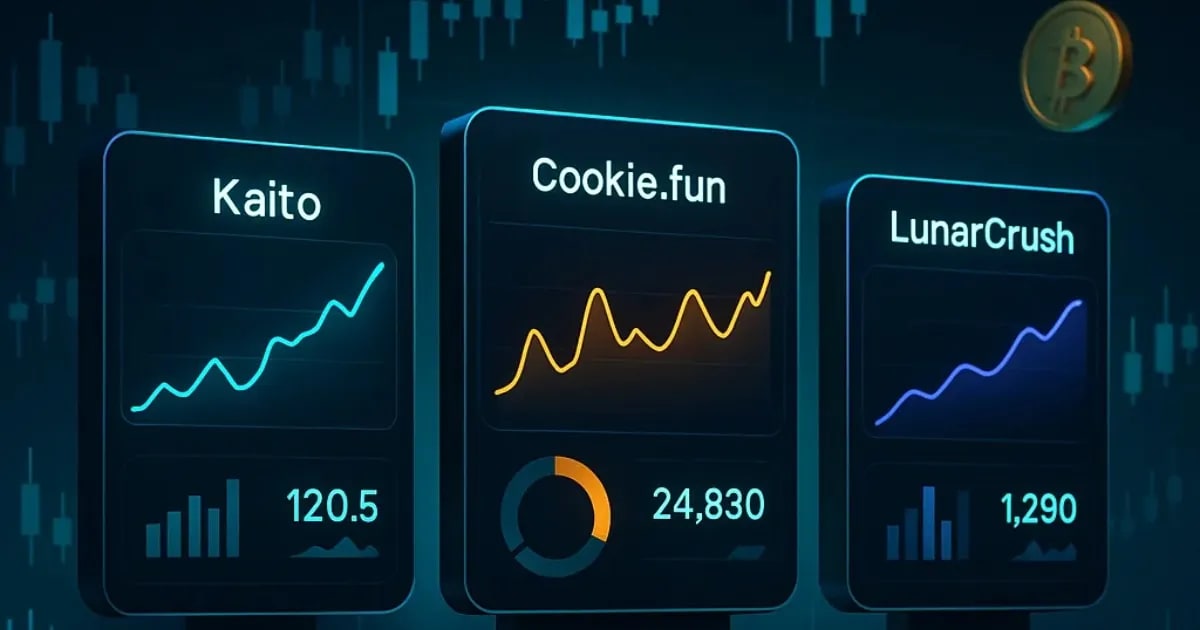 Kaito vs Cookie.fun vs LunarCrush: トップ分析ツール