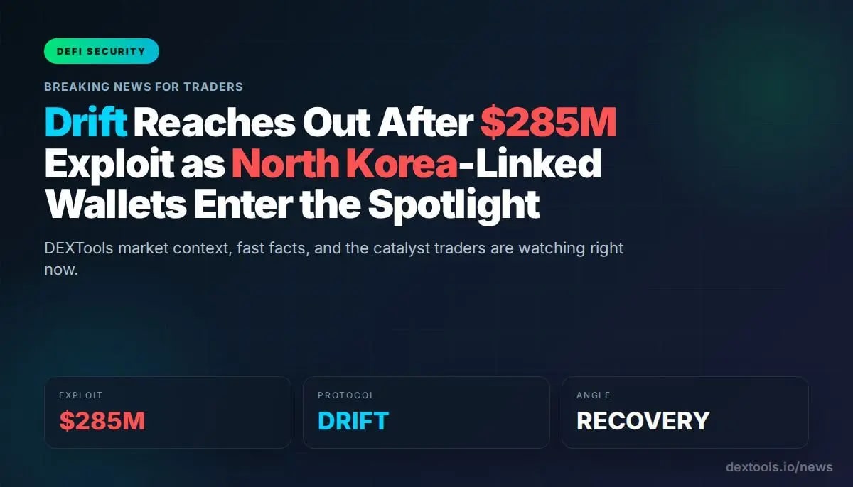 드리프트, 2억 8500만 달러 해킹 사건 이후 연락을 취하다 - 북한과 연관된 지갑들이 주목받다
