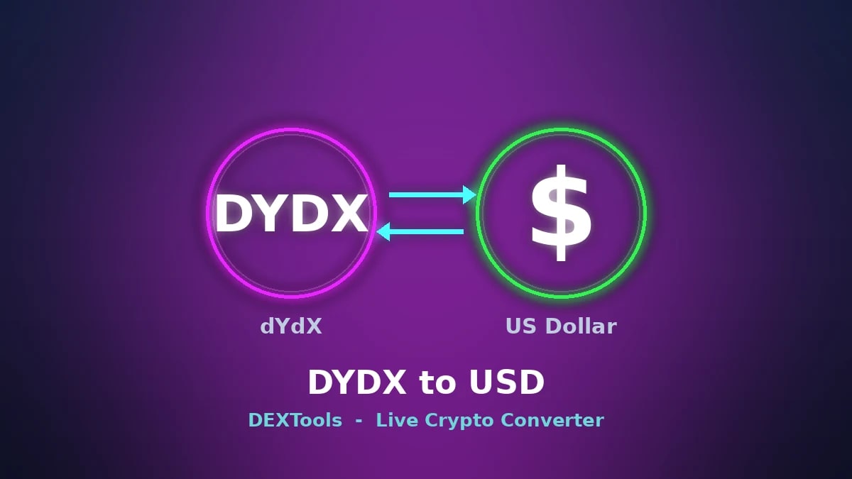dYdX-USD 변환기: 실시간 DYDX 가격(2026)