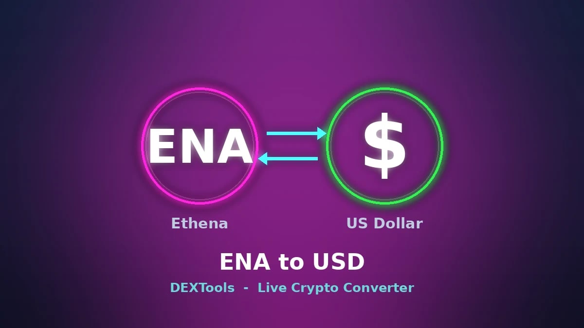 EthenaからUSDへのコンバータ: ライブENA価格(2026)