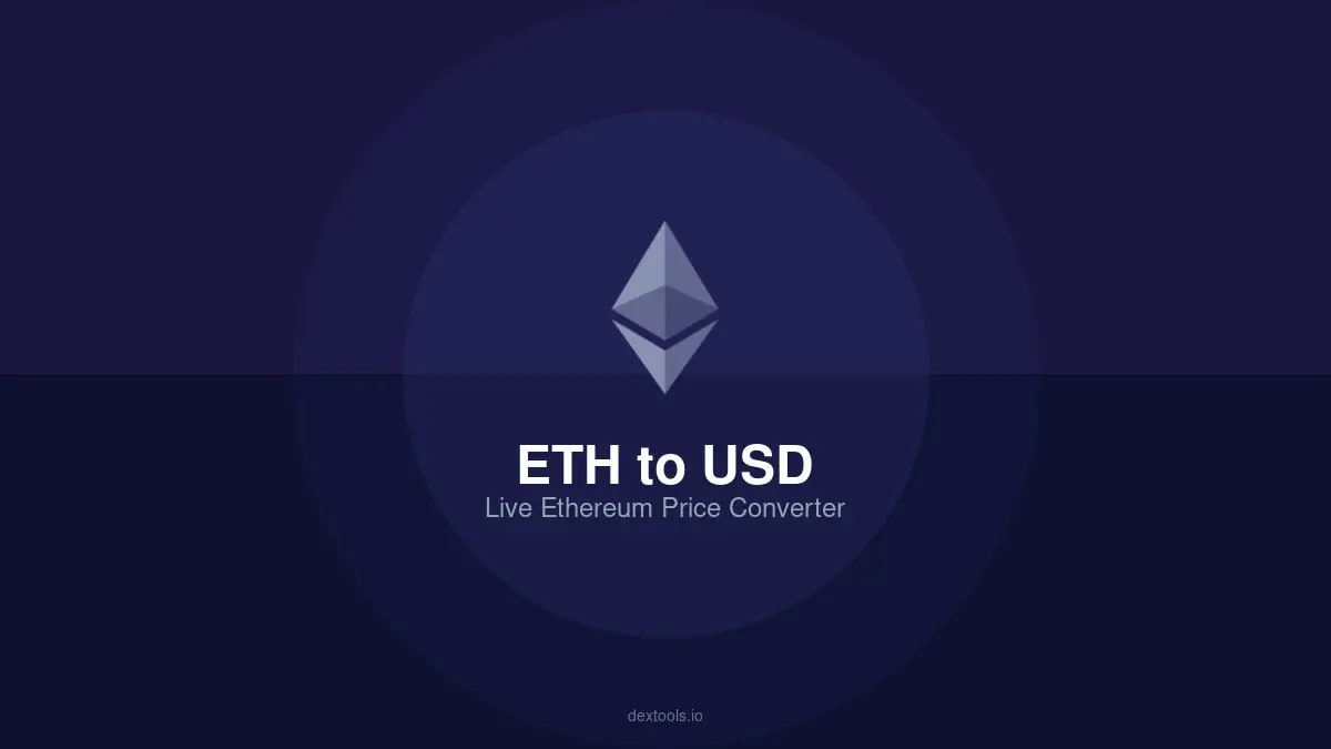 ETH a USD: Precio de Ethereum Hoy | Conversor en Vivo