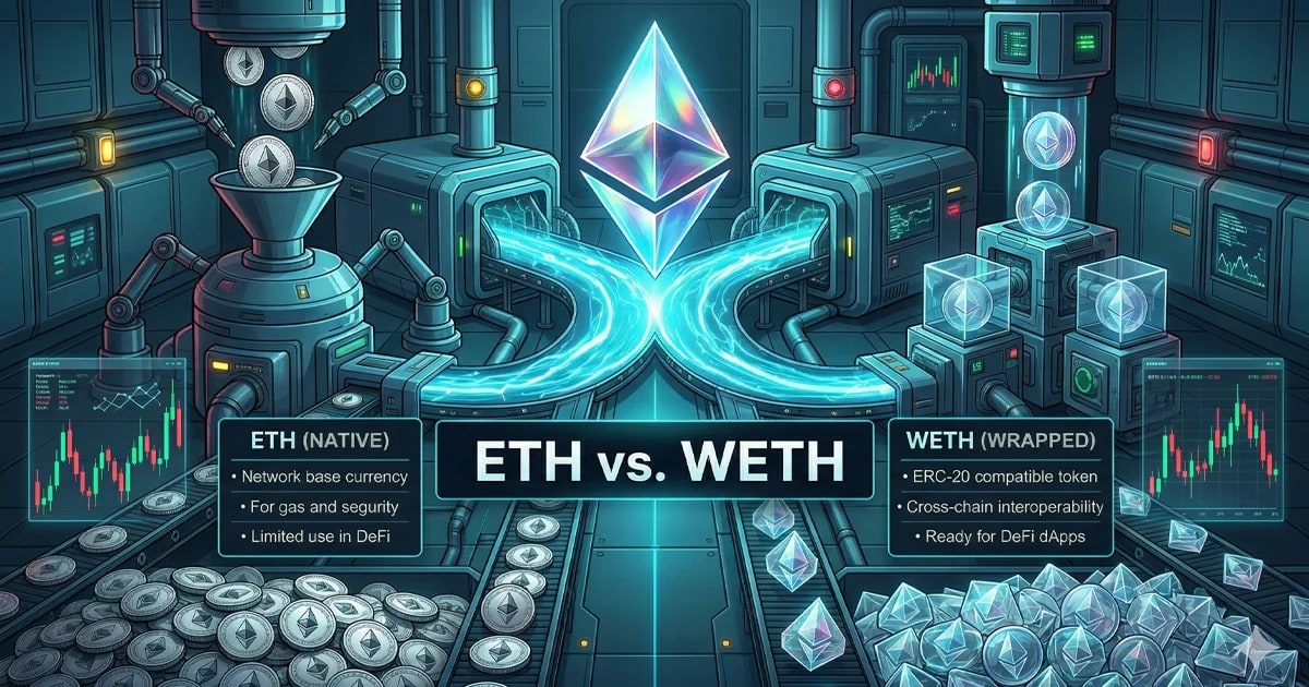 ETH vs. WETH: O Guia Mestre de 2026 para Ethereum Envolto