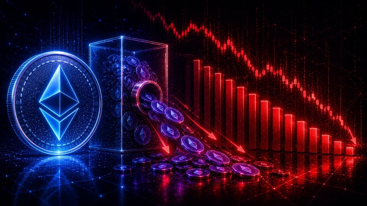 ETHの下落でイーサリアムETFが記録的な連続流出を記録