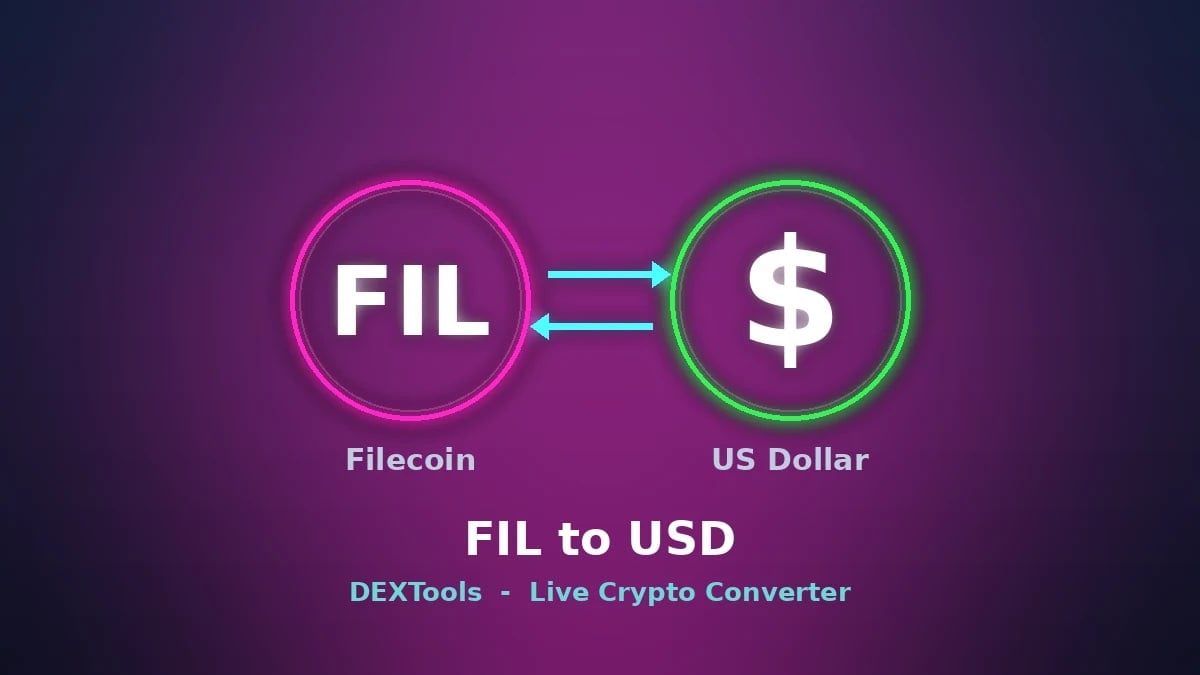 Convertidor de Filecoin a USD: precio de FIL en vivo (2026)