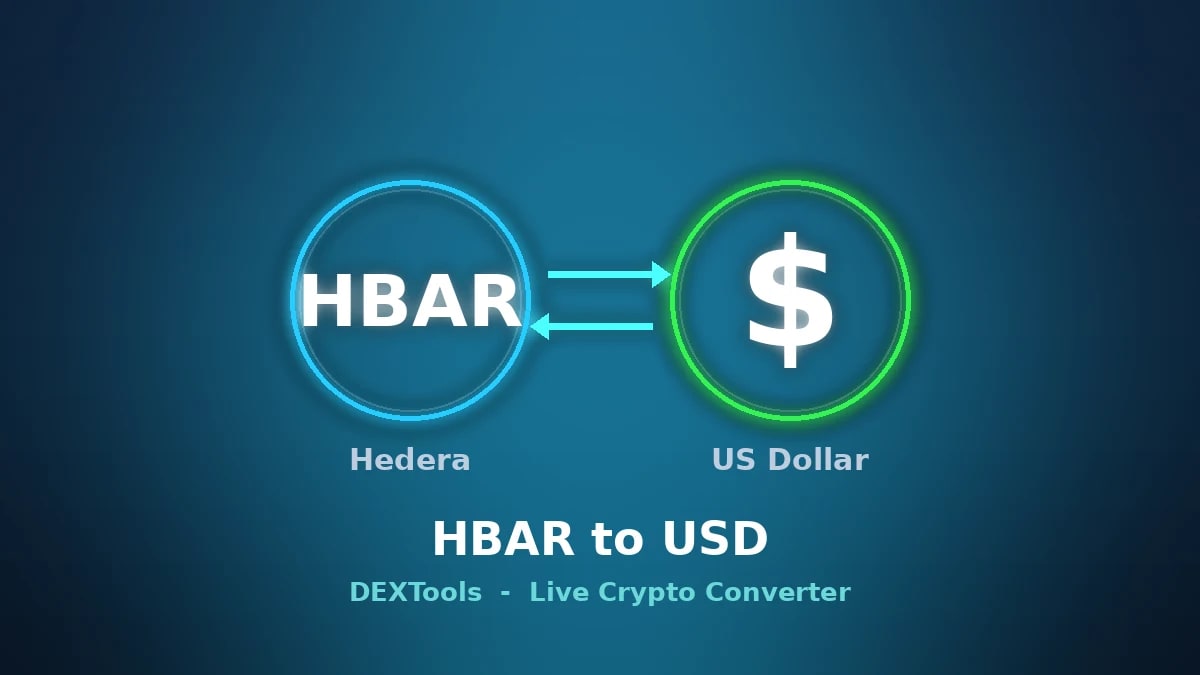 Convertidor de Hedera a USD: precio HBAR en vivo (2026)
