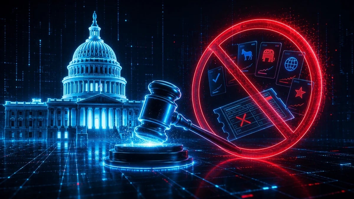 Projeto de Lei da Câmara dos EUA Proibiria Legisladores de Mercados de Previsão de Cripto