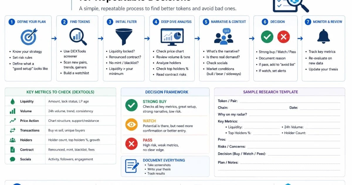 Como construir um SOP de pesquisa de token para decisões repetíveis