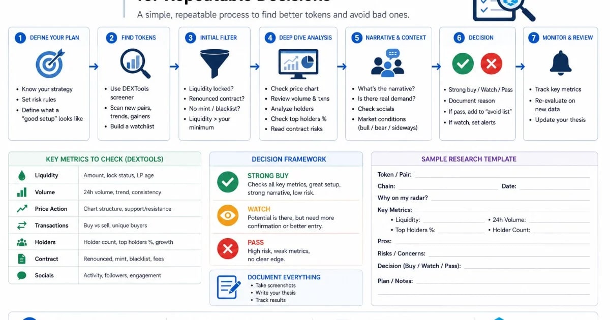 How to Build a Token Research SOP for Repeatable Decisions