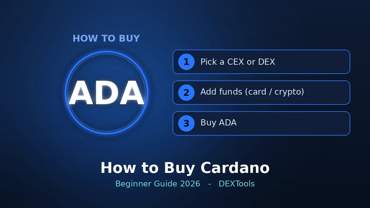 Comment acheter Cardano (ADA) : Guide du débutant 2026