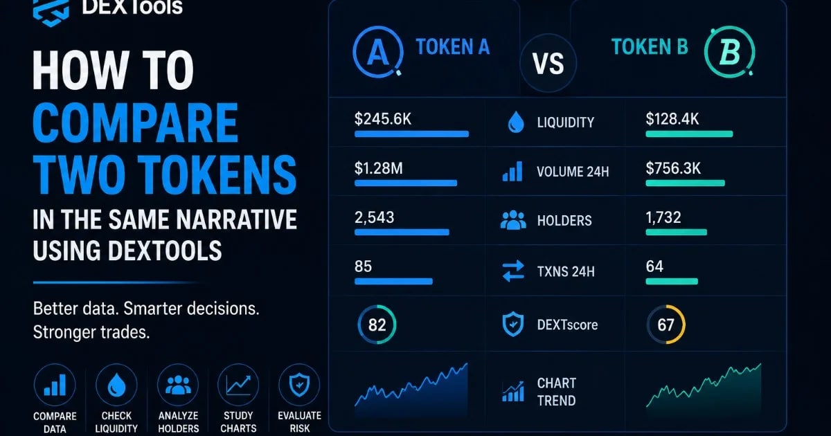 How to Compare Two Tokens in the Same Narrative Using DEXTools