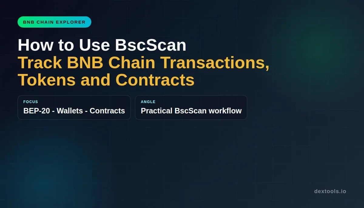Comment utiliser BscScan : suivez les transactions, les jetons et les contrats de la chaîne BNB (2026)