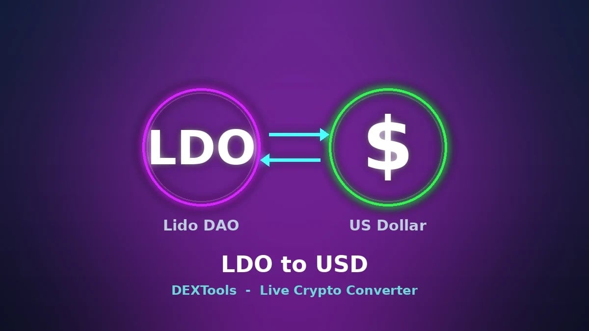 Convertidor Lido DAO a USD: Precio LDO en vivo (2026)