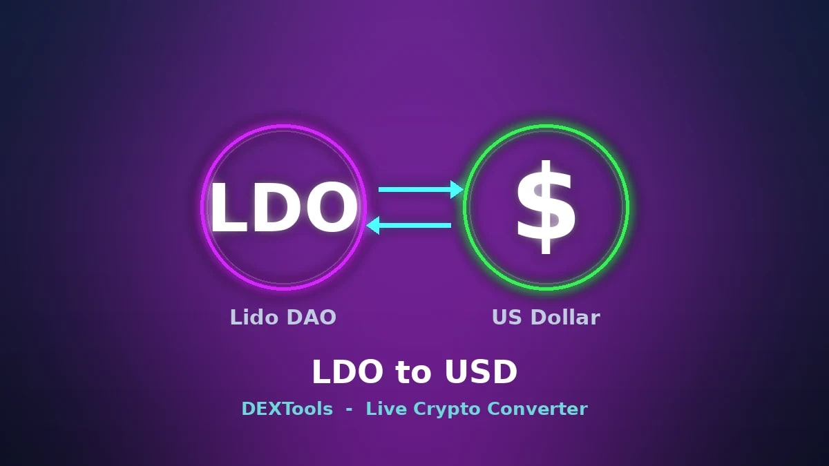 Lido DAO - USD Dönüştürücü: Canlı LDO Fiyatı (2026)