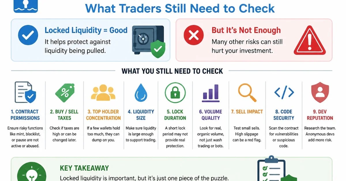 Locked Liquidity Is Not Enough: What Traders Still Need to Check