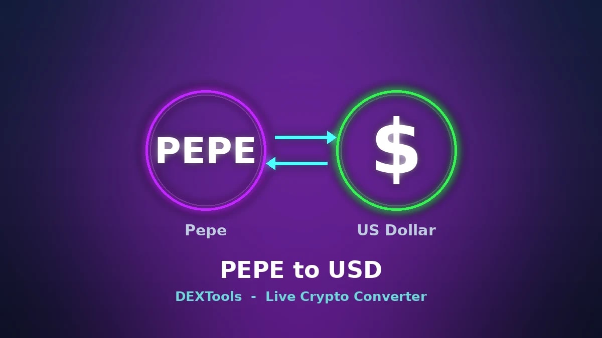 PEPE a USD: Precio de Pepe Hoy | Convertidor en Vivo