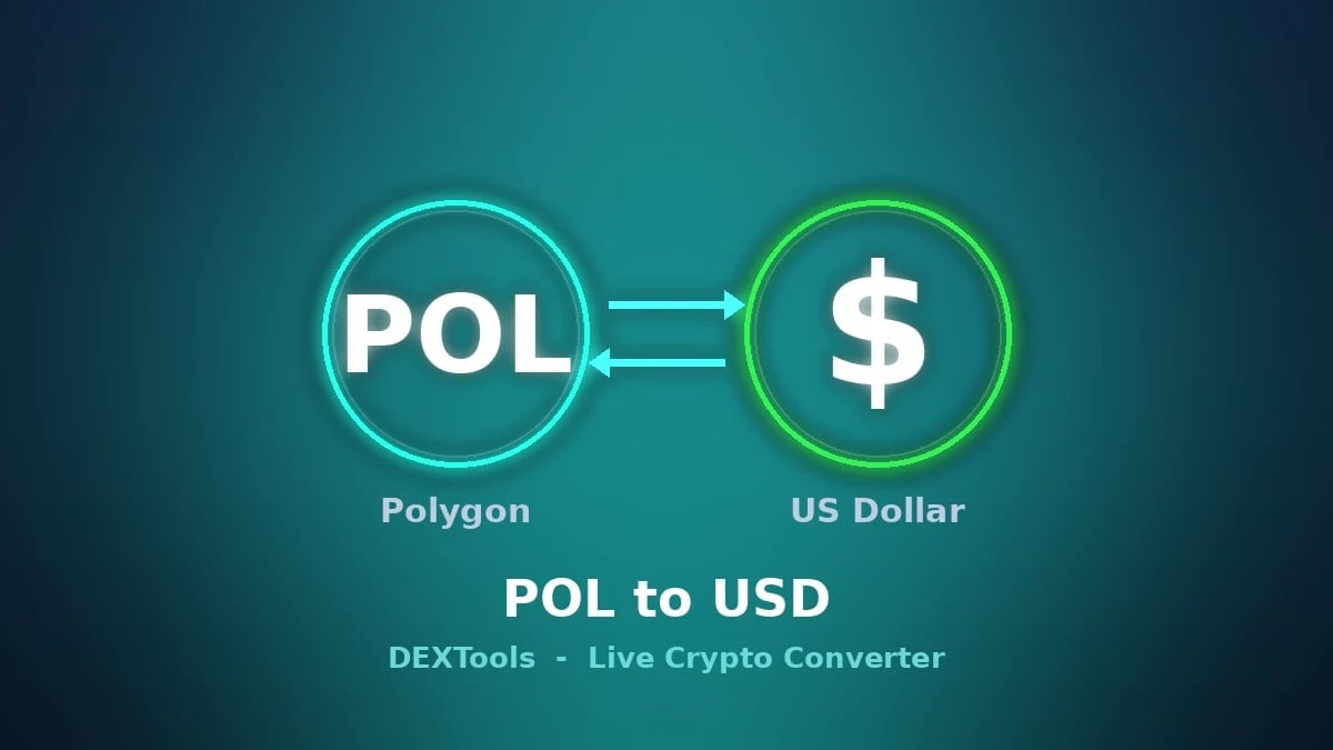 Convertidor de polígono a USD: precio POL en vivo (2026)