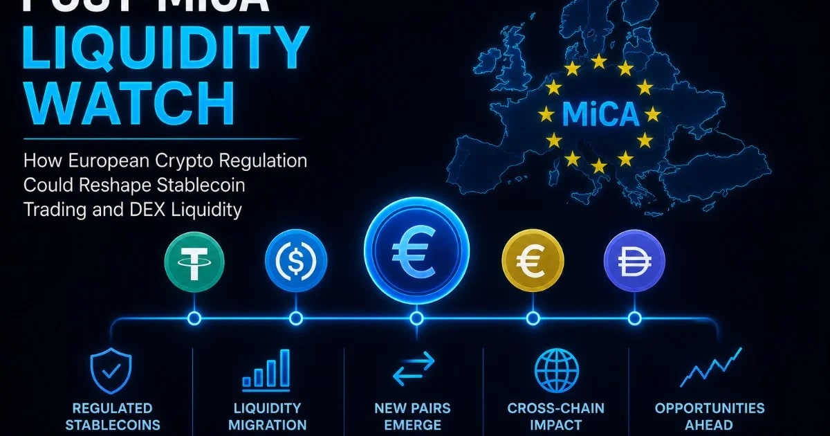 Surveillance des liquidités post-MiCA : comment la réglementation européenne sur la cryptographie pourrait remodeler le trading de stablecoins