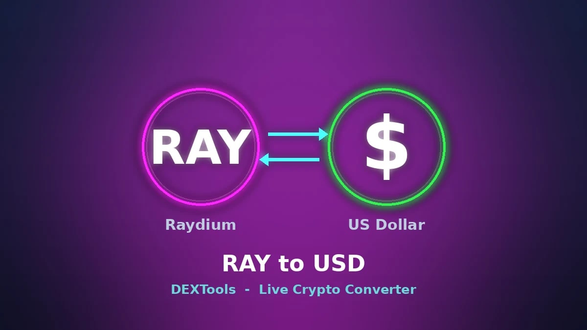 レイジウムからUSD コンバータ: ライブ RAY 価格 (2026)