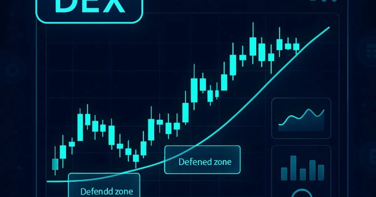 Cómo leer zonas de precio defendidas en un DEX