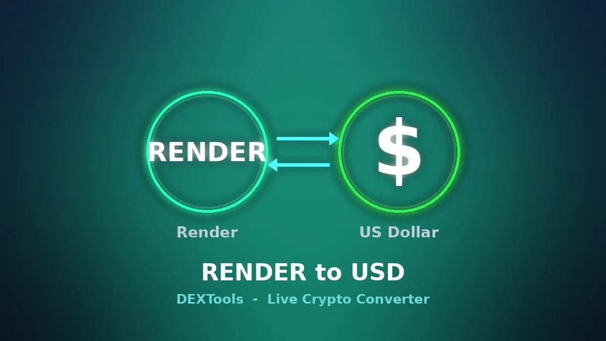 Convertisseur de rendu en USD : prix de RENDER en direct (2026)