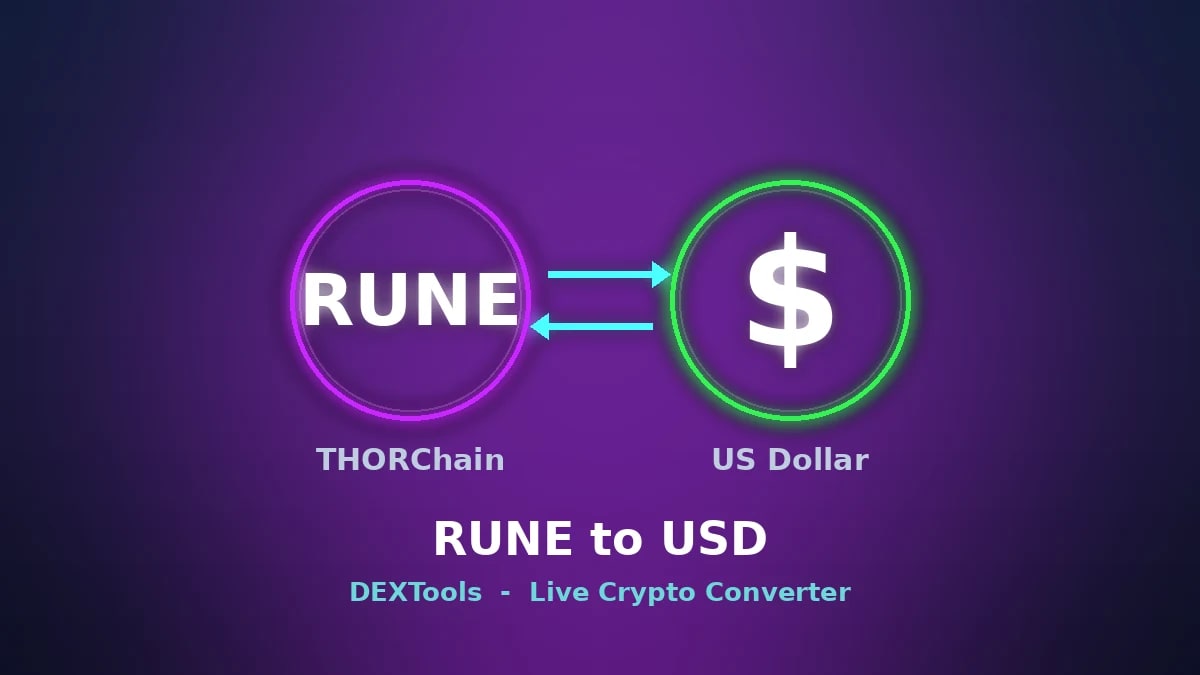 THORChain - USD Dönüştürücü: Canlı RUNE Fiyatı (2026)