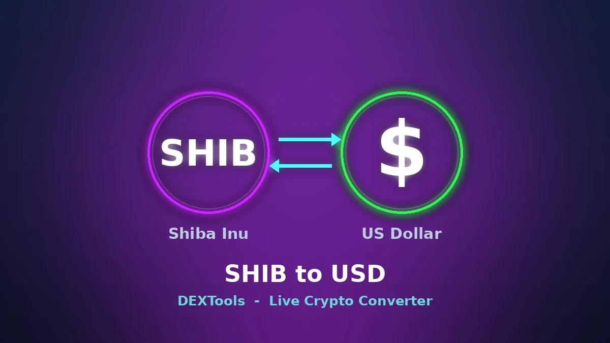 시바견을 USD로 변환: 실시간 SHIB 가격(2026)