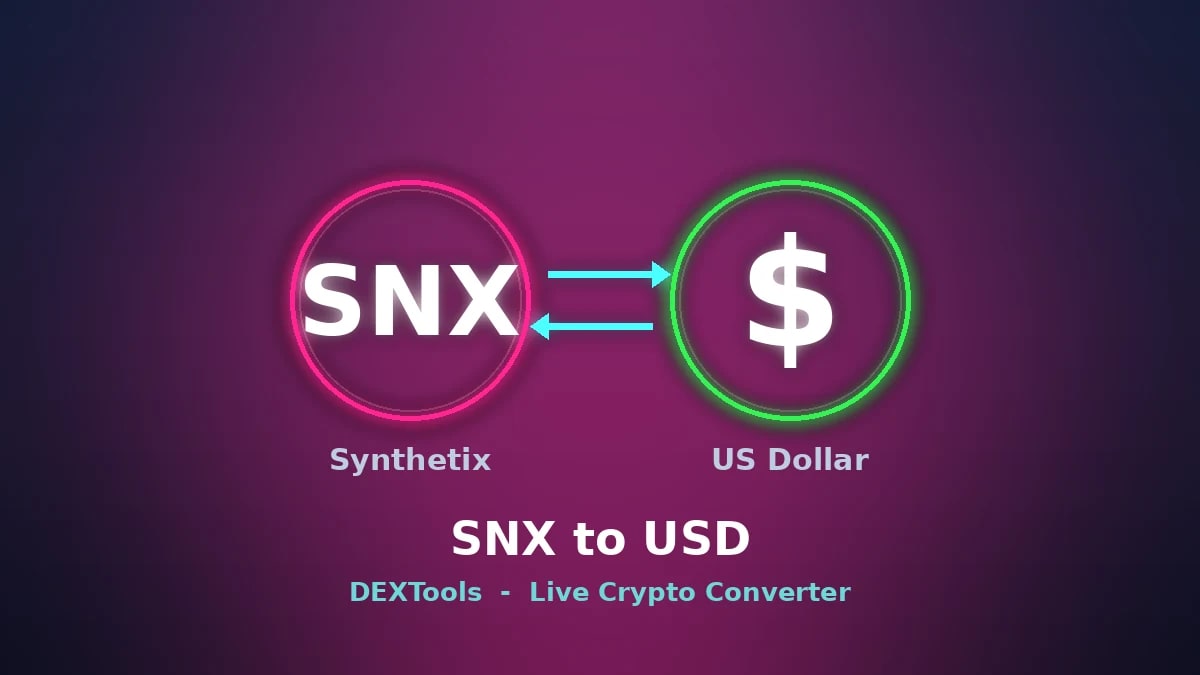 Convertidor Synthetix a USD: Precio SNX en vivo (2026)