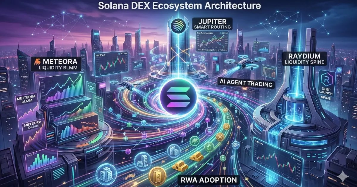 Résumé de l'écosystème Solana : Jupiter, Meteora et tendances DEX 2026