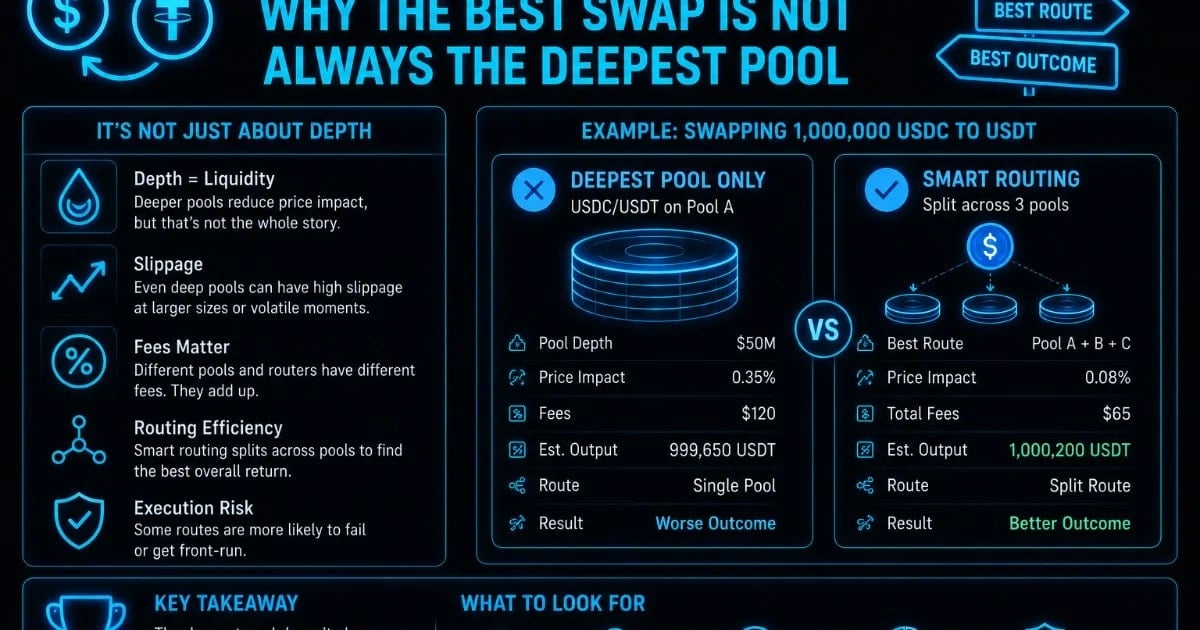 Stablecoin Routing Wars: Why the Best Swap Is Not Always the Deepest Pool
