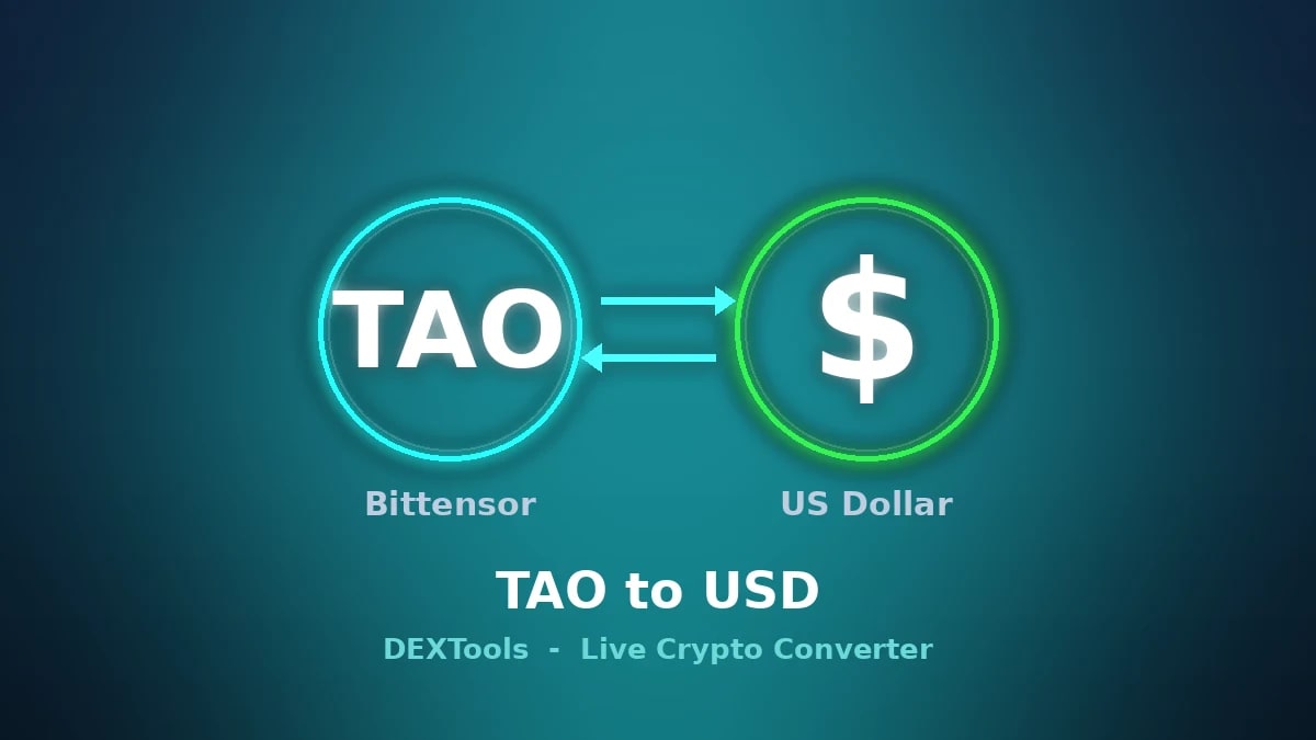 Bittensor から USD コンバータ: ライブ TAO 価格 (2026)