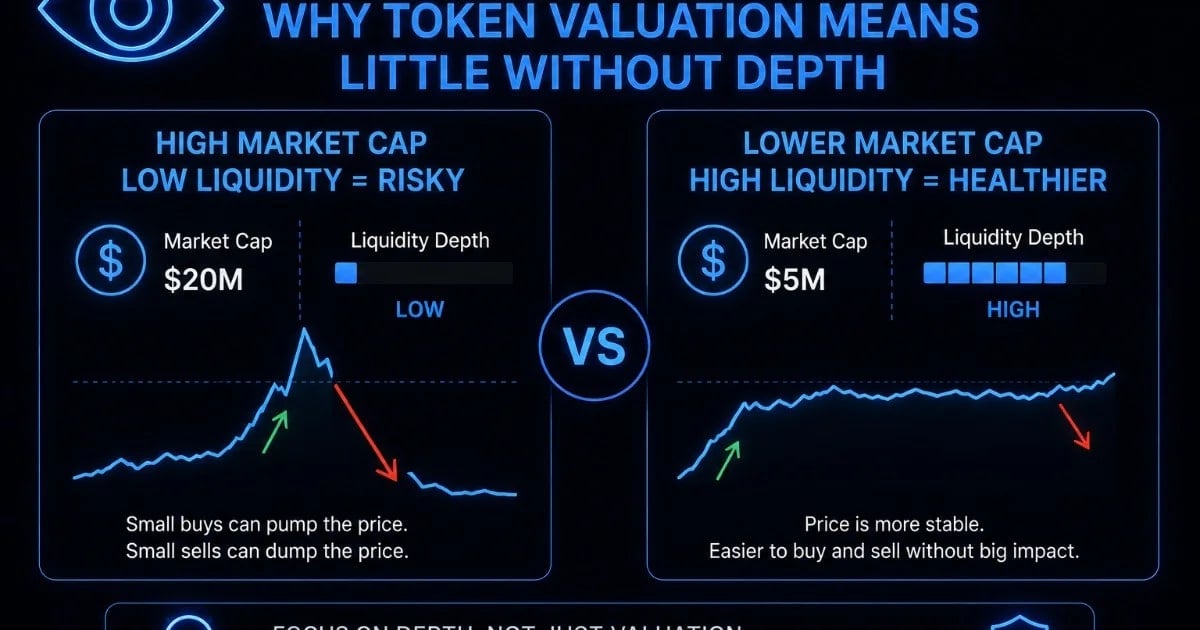El espejismo de la capitalización de mercado: por qué la valoración de tokens significa poco sin profundidad