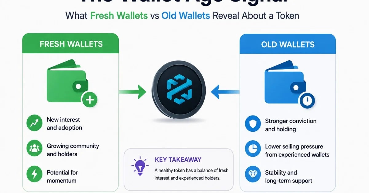 The Wallet Age Signal: What Fresh Wallets vs Old Wallets Reveal About a Token
