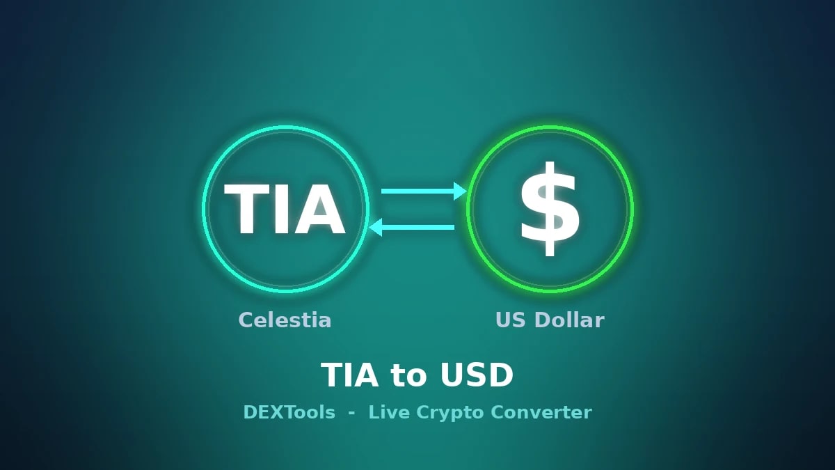 Convertisseur Celestia en USD : prix TIA en direct (2026)