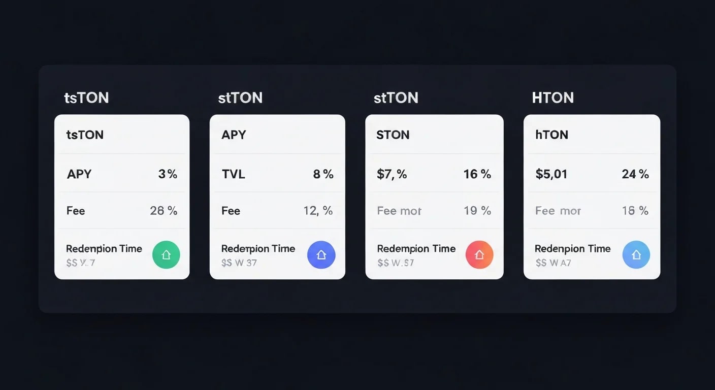TON Likit Staking: tsTON, stTON ve hTON Karşılaştırması (2026)