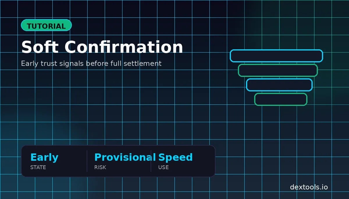 O que é uma confirmação suave em criptografia? Confiança antecipada vs liquidação final (2026)
